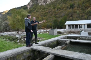Uništena riblja farmu u poplavljenom području Jablanice