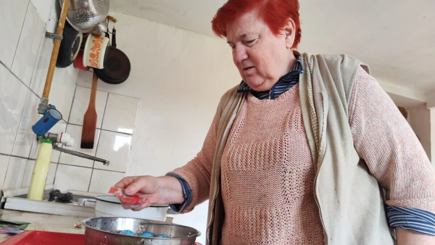 Dragica posipa farbu