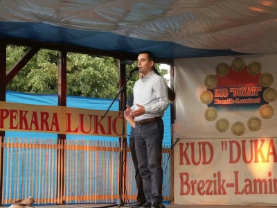 Ognjen Žmirić, zamjenik načelnika opštine Gradiška, otvara sabor