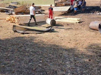 Izgradnja nove štale kod poljoprivrednika Senada Dedića