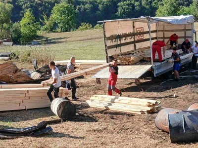 Izgradnja nove štale kod poljoprivrednika Senada Dedića