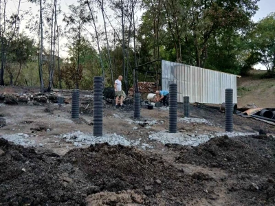 Izgradnja nove štale kod poljoprivrednika Senada Dedića