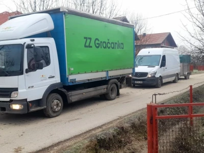 Prvi konvoj pomoći za farmu Muranović