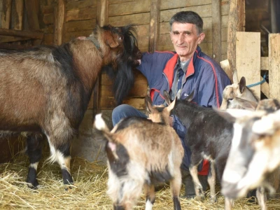 Slavko Brkić i jarac Boško