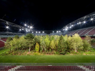 Šuma izrasla na stadionu u Klagenfurtu