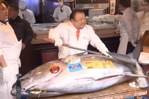 Plavoperajna tuna prodana za rekordnih 2,8 miliona eura na aukciji u Tokiju