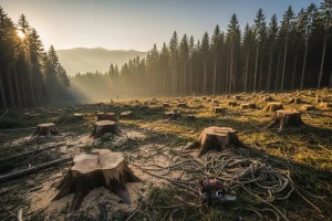 Šumokradice su lani posjekle šume u vrijednosti 2,89 miliona KM